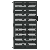 vidaXL Cancello da giardino, Cancello da Giardino 85x100 cm Design Quadrato in Acciaio Corten