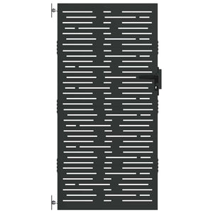 vidaXL Cancello da giardino, Cancello da Giardino 85x100 cm Design Quadrato in Acciaio Corten