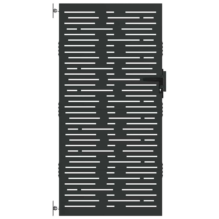 vidaXL Cancello da giardino, Cancello da Giardino 85x100 cm Design Quadrato in Acciaio Corten