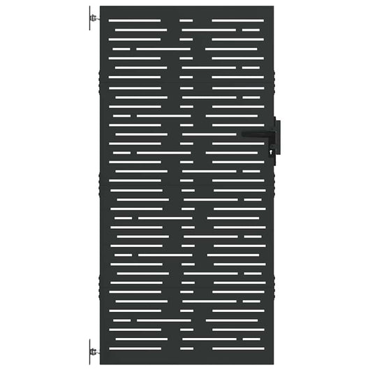 vidaXL Cancello da giardino, Cancello da Giardino 85x100 cm Design Quadrato in Acciaio Corten