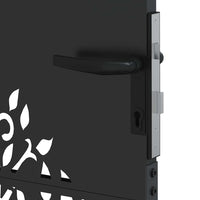 Cancello da giardino, Cancello da Giardino 105x75 cm Acciaio Corten Design Albero 42015885