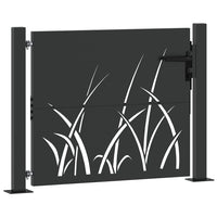 Cancello da giardino con blocco Nero 105 x 100 cm 42015889