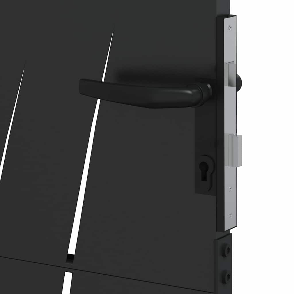 Cancello da giardino, Cancello da Giardino 105x75 cm Acciaio Corten Design Erba 42015891