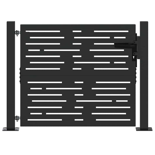 vidaXL Cancello da giardino, Cancello da Giardino 105x75 cm Design Quadrato in Acciaio Corten