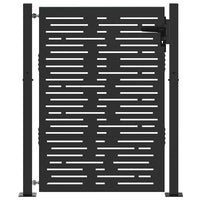 Cancello da giardino, Cancello da Giardino 105x75 cm Design Quadrato in Acciaio Corten 42015900