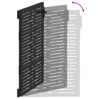 vidaXL Cancello da giardino, Cancello da Giardino 105x75 cm Design Quadrato in Acciaio Corten