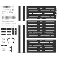 vidaXL Cancello da giardino, Cancello da Giardino 105x75 cm Design Quadrato in Acciaio Corten