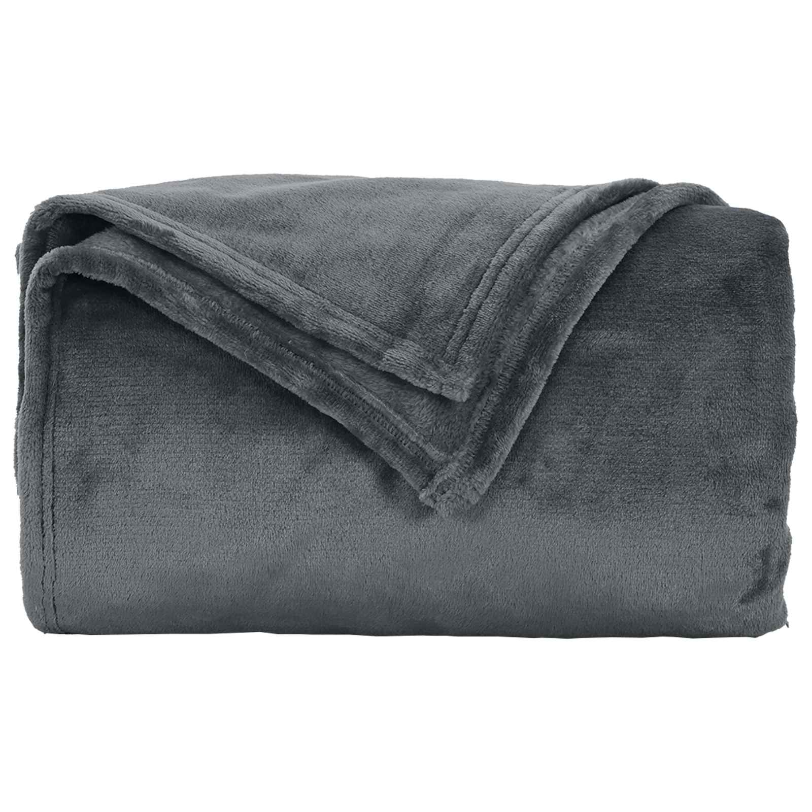 Coperta Grigio scuro 130 x 150 cm Panno 42016765