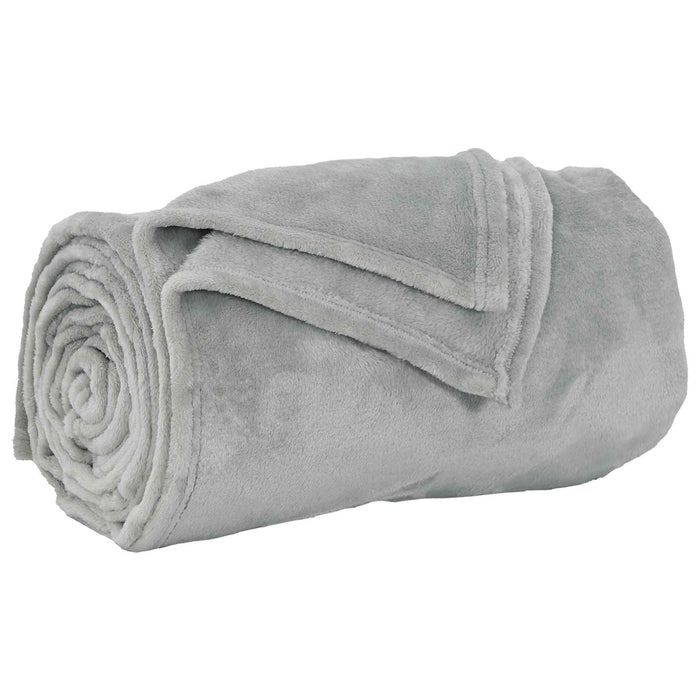 Coperta Grigio 220 x 240 cm Panno 42016771