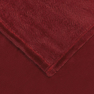 Coperta Rosso Bordeaux 130 x 150 cm Panno 42016785