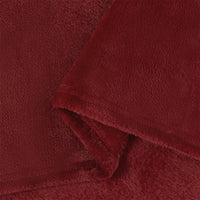Coperta Rosso Bordeaux 150 x 200 cm Panno 42016786