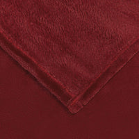 Coperta Rosso Bordeaux 220 x 240 cm Panno 42016787