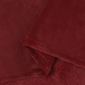 Coperta Rosso Bordeaux 240 x 270 cm Panno 42016788