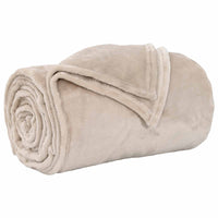 Coperte da Pile 6 pcs Beige 240 x 270 cm Panno 42016792