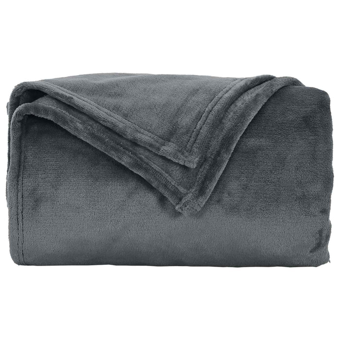 Coperte da Pile 6 pcs Grigio scuro 130 x 150 cm Panno 42016797