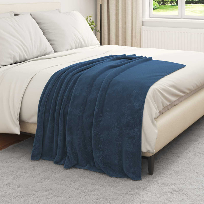 Coperte da Pile 6 pcs Blu navy 130 x 150 cm Panno 42016805