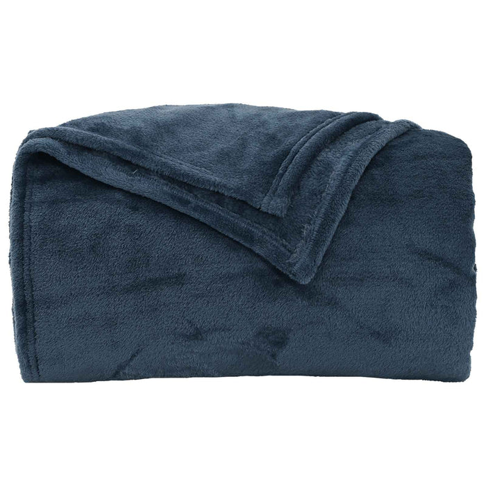 Coperte da Pile 6 pcs Blu navy 150 x 200 cm Panno 42016806