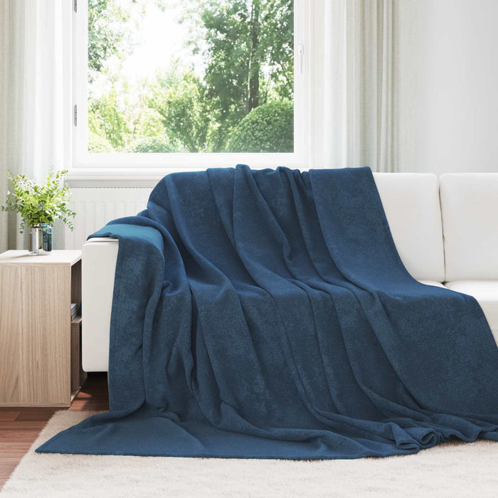 Coperte da Pile 6 pcs Blu navy 240 x 270 cm Panno 42016808