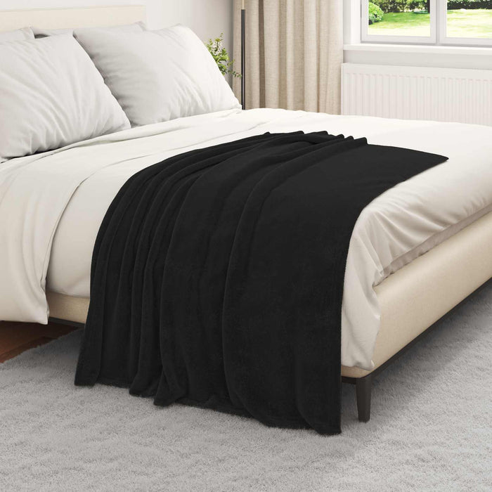 Coperte da Pile 6 pcs Nero 130 x 150 cm Panno 42016809