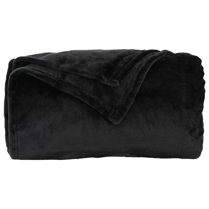 Coperte da Pile 6 pcs Nero 130 x 150 cm Panno 42016809