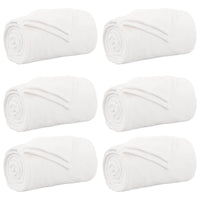 Coperte da Pile 6 pcs Bianco 240 x 270 cm Panno 42016816