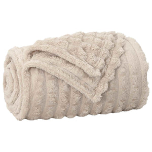 Coperta Beige 240 x 220 cm Panno 42016823