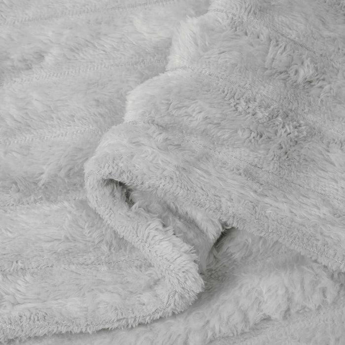 Coperta Grigio 240 x 220 cm Panno 42016835