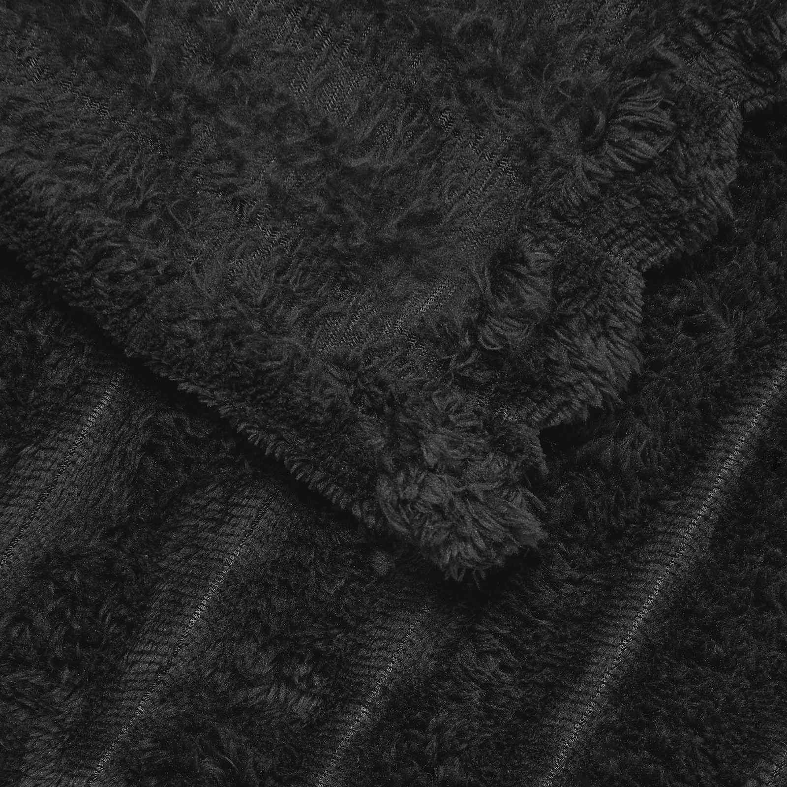 Coperta Nero 200 x 150 cm Panno 42016842