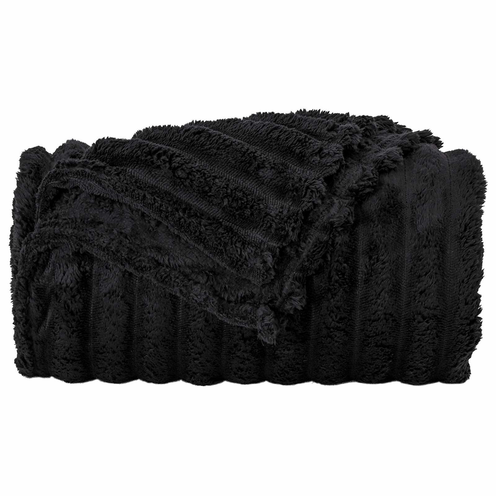 Coperta Nero 240 x 220 cm Panno 42016843