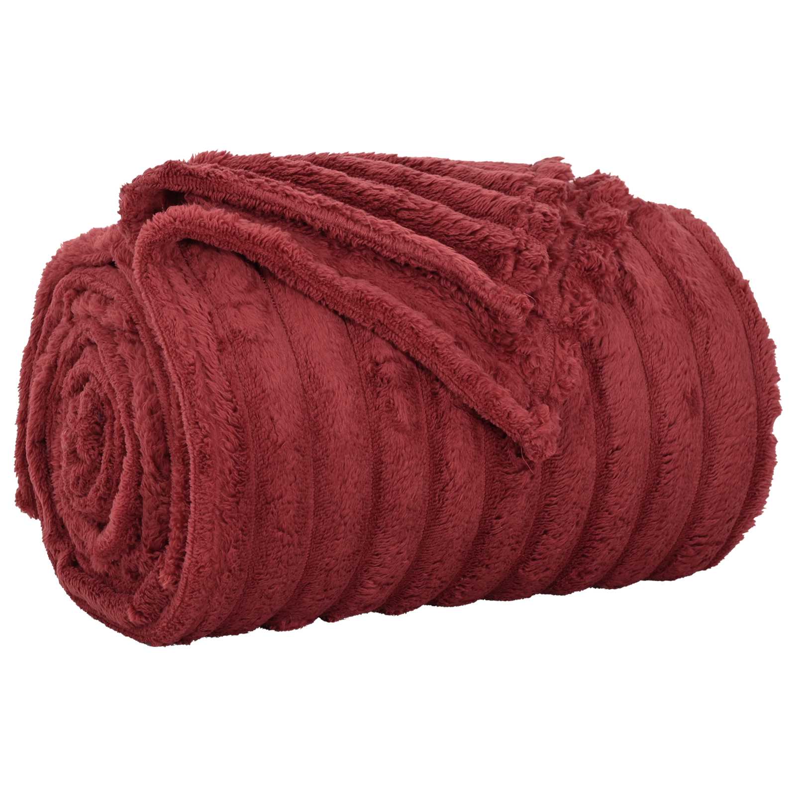 Coperta Rosso Bordeaux 200 x 150 cm Panno 42016850