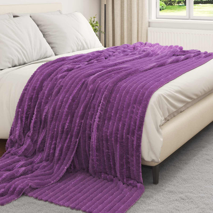 Coperta Viola 240 x 220 cm Panno 42016859