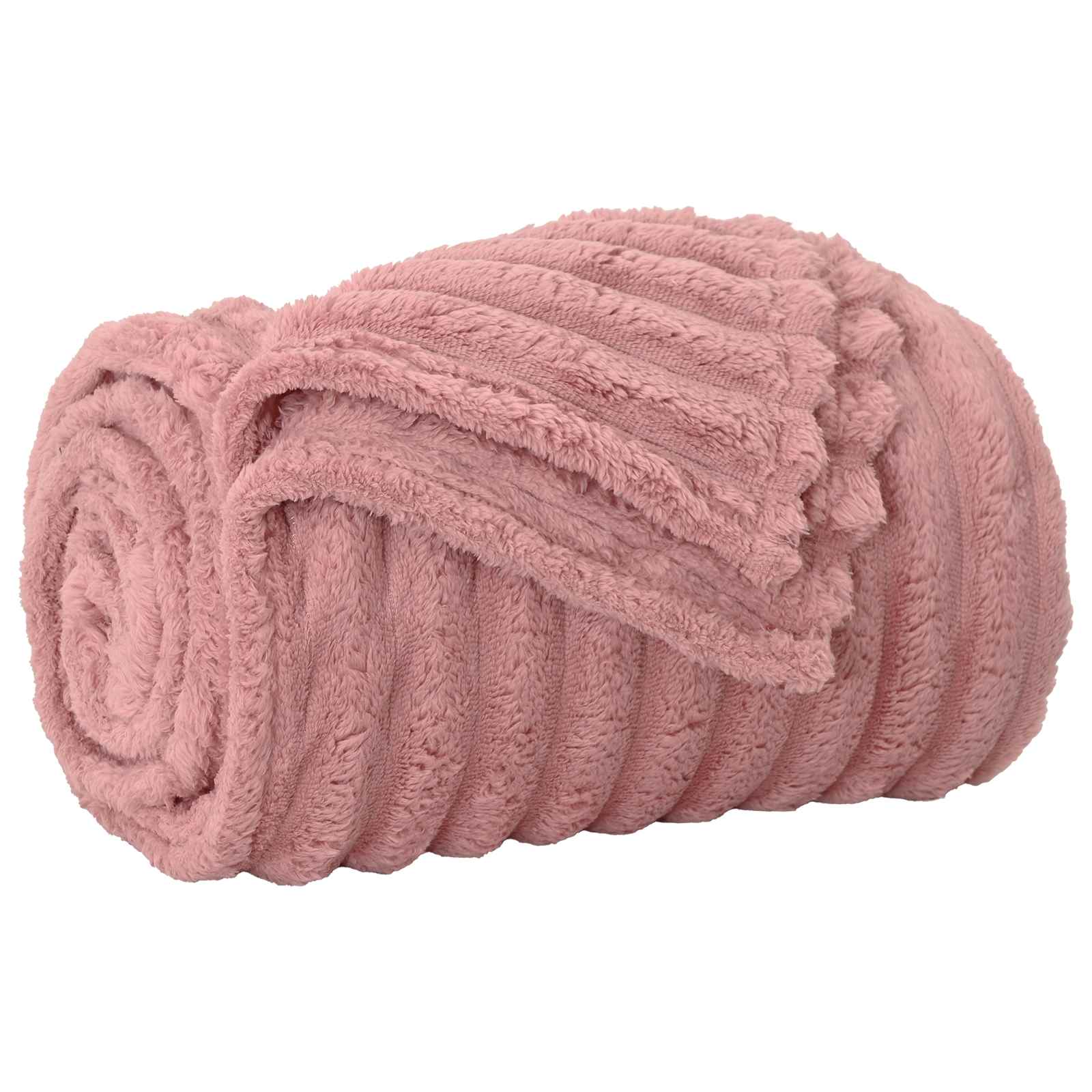 Coperta Rosa 240 x 220 cm Panno 42016863