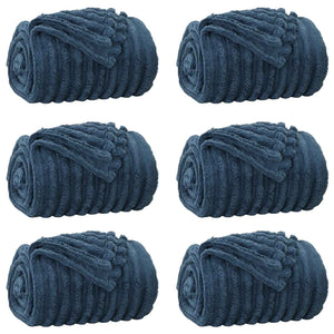 Coperte da Pile 6 pcs Blu navy 270 x 240 cm Panno 42016884