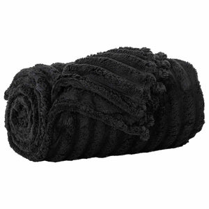 Coperte da Pile 6 pcs Nero 200 x 150 cm Panno 42016886