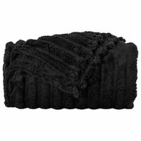 Coperte da Pile 6 pcs Nero 200 x 150 cm Panno 42016886