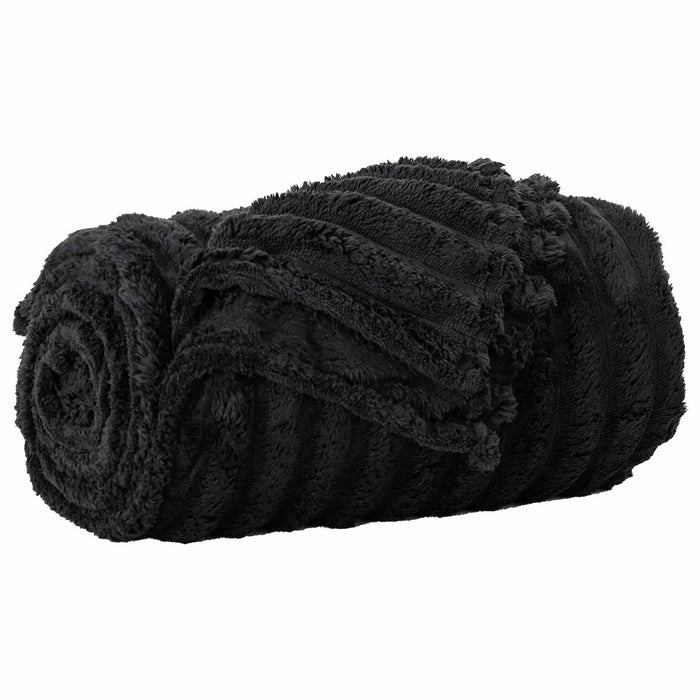 Coperte da Pile 6 pcs Nero 240 x 220 cm Panno 42016887