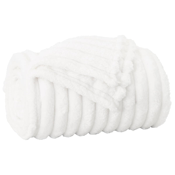 Coperte da Pile 6 pcs Bianco 200 x 150 cm Panno 42016890