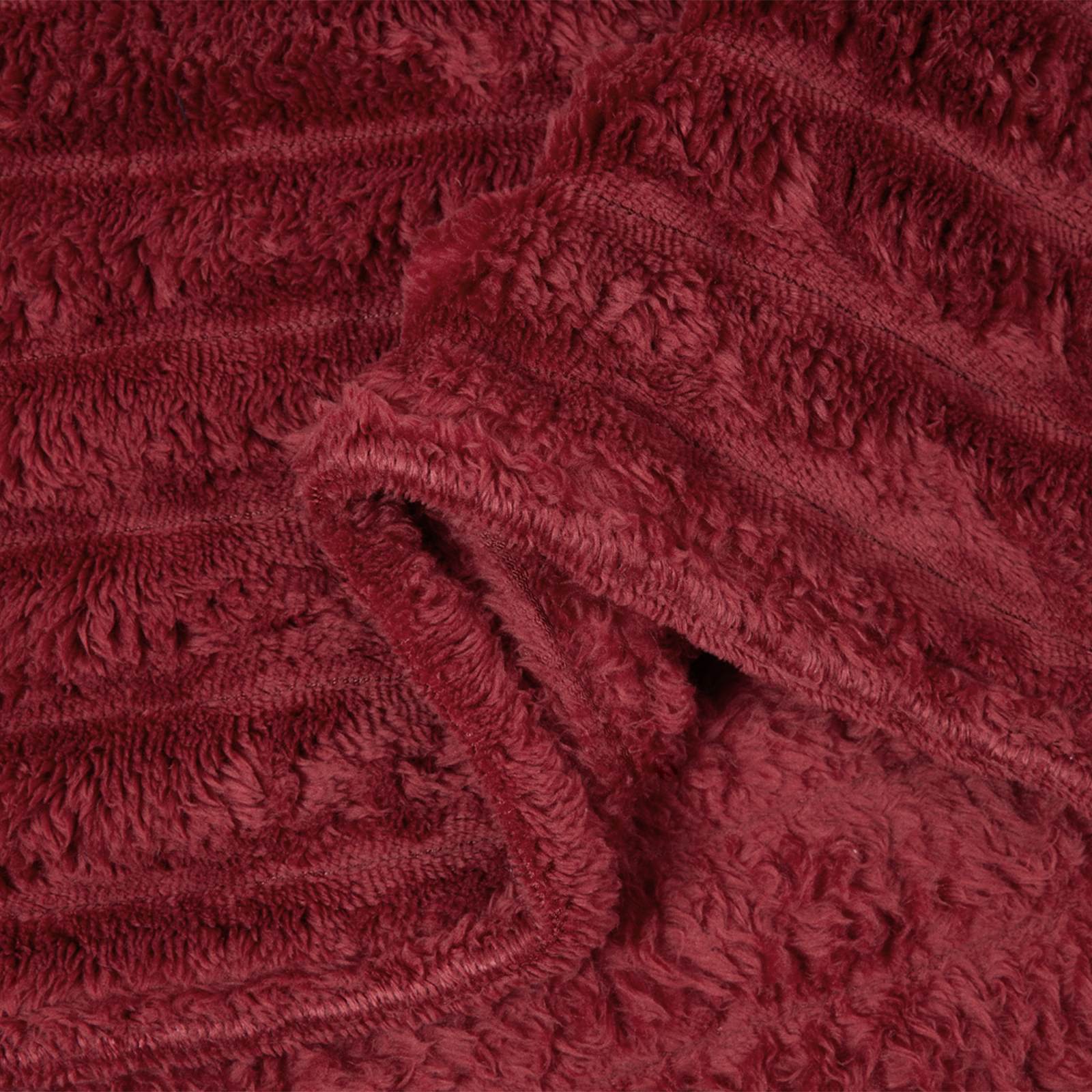 Coperte da Pile 6 pcs Rosso Bordeaux 270 x 240 cm Panno 42016896