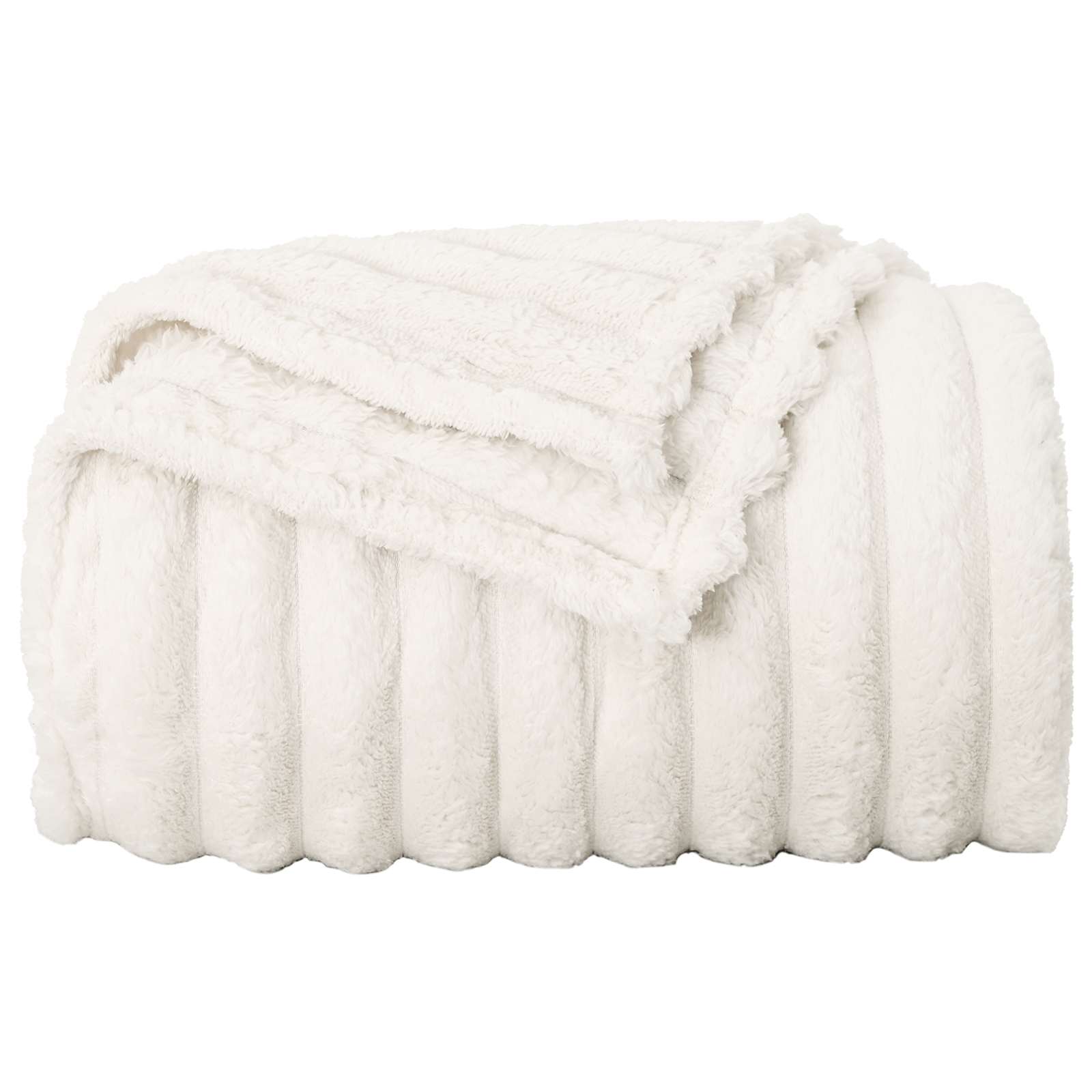 Coperte da Pile 6 pcs Crema 270 x 240 cm Panno 42016900