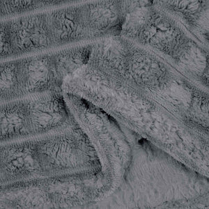 Coperta Grigio scuro 150 x 130 cm Panno 42016917