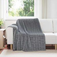 Coperta Grigio scuro 200 x 150 cm Panno 42016918