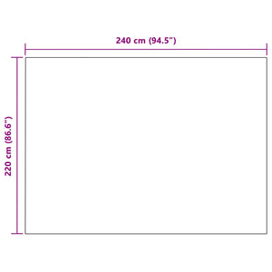 Coperta Bianco 240 x 220 cm Panno 42016935