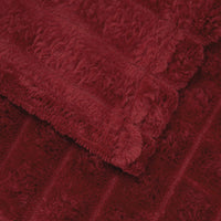Coperta Rosso Bordeaux 200 x 150 cm Panno 42016938