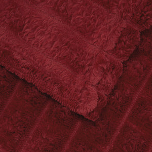Coperta Rosso Bordeaux 200 x 150 cm Panno 42016938