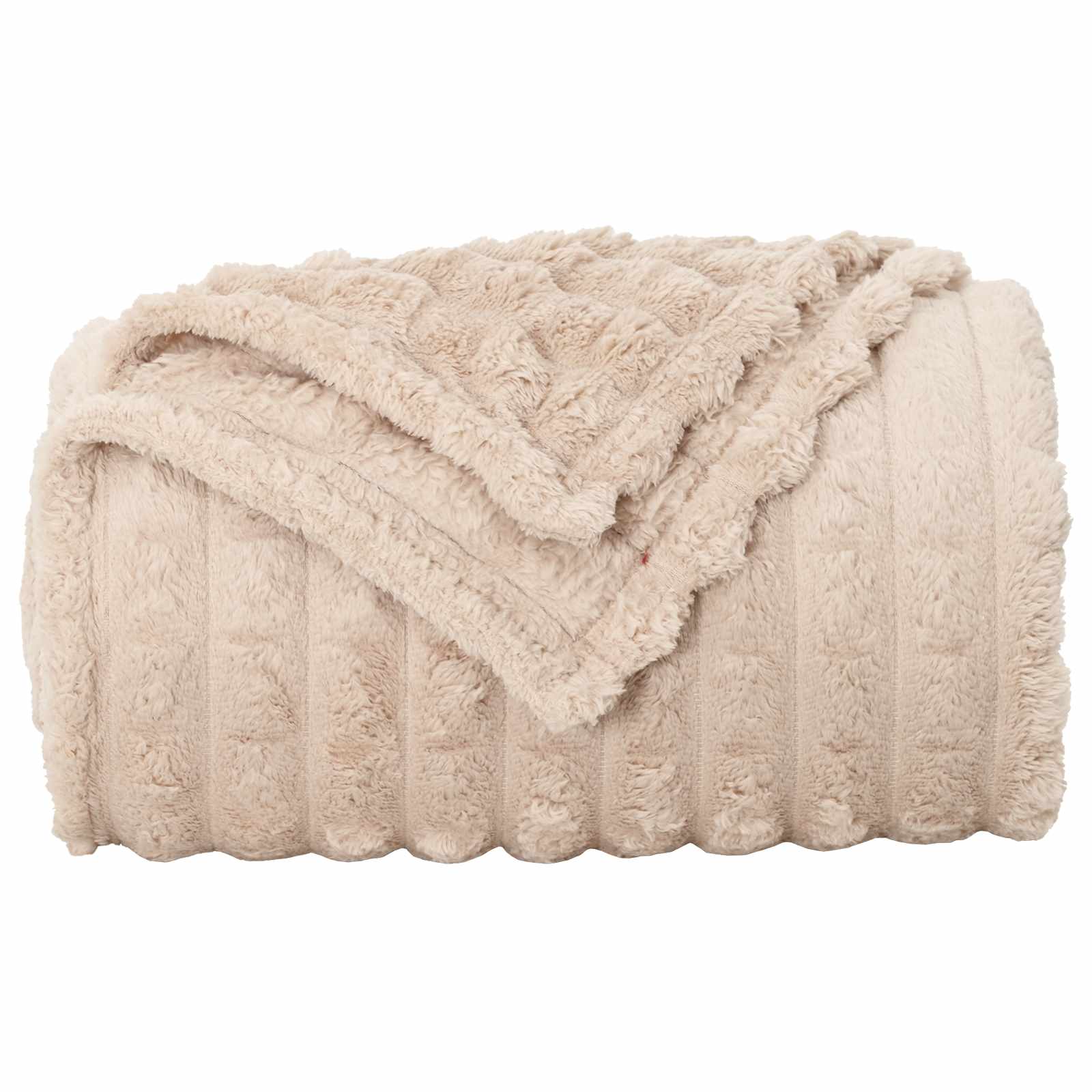 Coperte da Pile 6 pcs Beige 240 x 220 cm Panno 42016943
