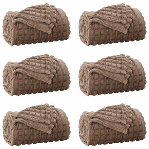 Coperte da Pile 6 pcs Cammello 270 x 240 cm Panno 42016948