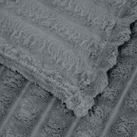 Coperte da Pile 6 pcs Grigio scuro 240 x 220 cm Panno 42016951