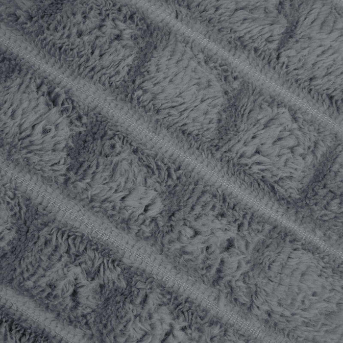 Coperte da Pile 6 pcs Grigio scuro 240 x 220 cm Panno 42016951