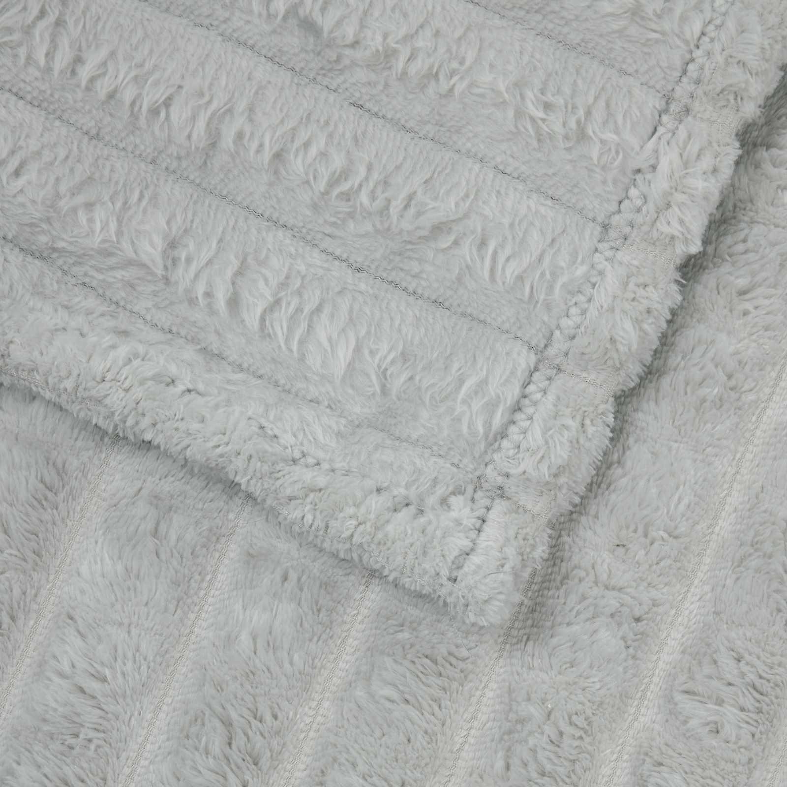 Coperte da Pile 6 pcs Grigio 270 x 240 cm Panno