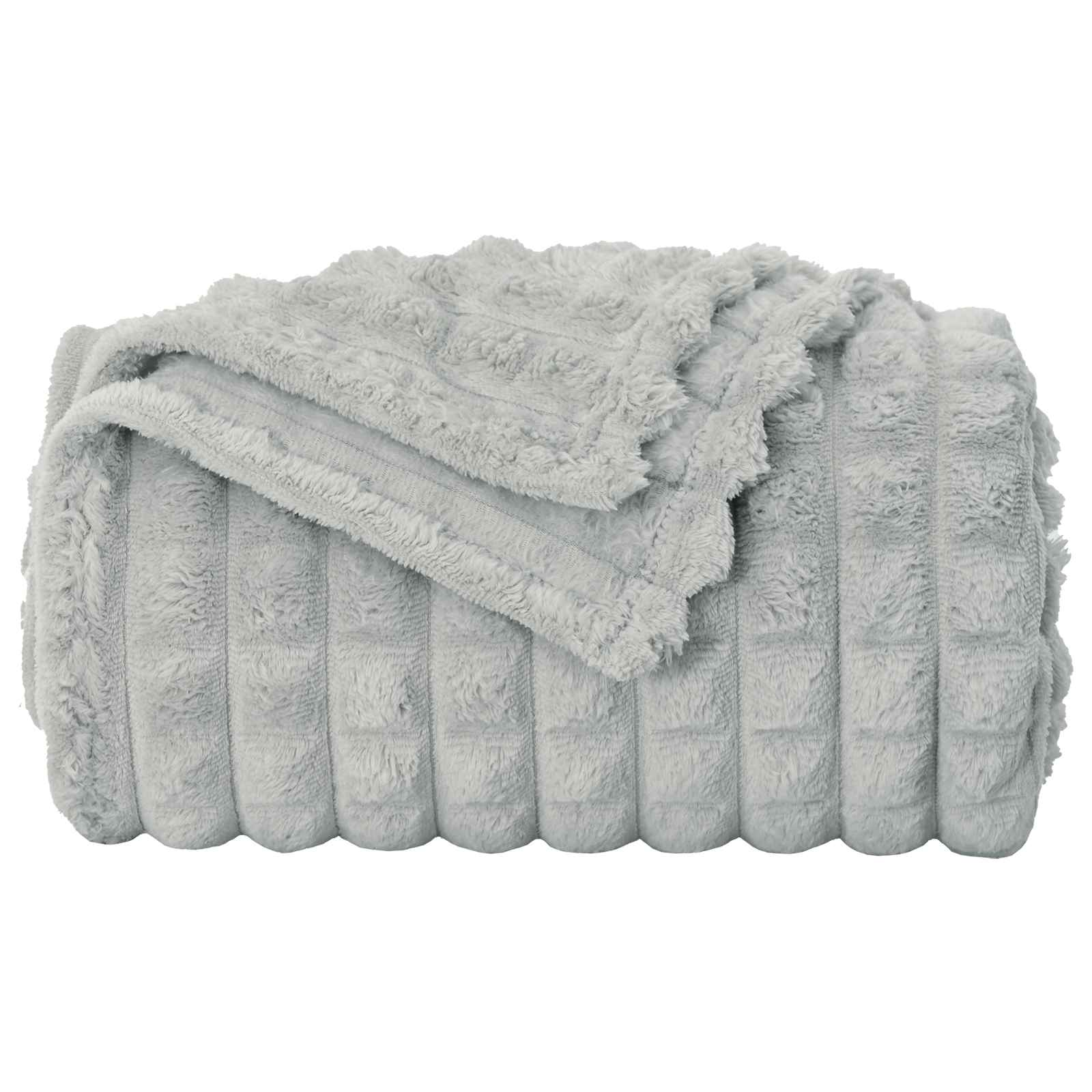 Coperte da Pile 6 pcs Grigio 270 x 240 cm Panno 42016956